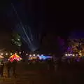 The festival at night, Maui Waui Festival, Hill Farm, Gressenhall, Norfolk - 28th August 2021