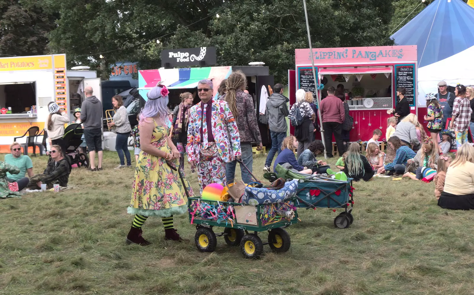 An impressive suit, from Maui Waui Festival, Hill Farm, Gressenhall, Norfolk - 28th August 2021