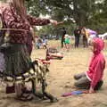 A puppet Velociraptor, Maui Waui Festival, Hill Farm, Gressenhall, Norfolk - 28th August 2021