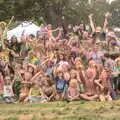 Another post-paint group photo, Maui Waui Festival, Hill Farm, Gressenhall, Norfolk - 28th August 2021