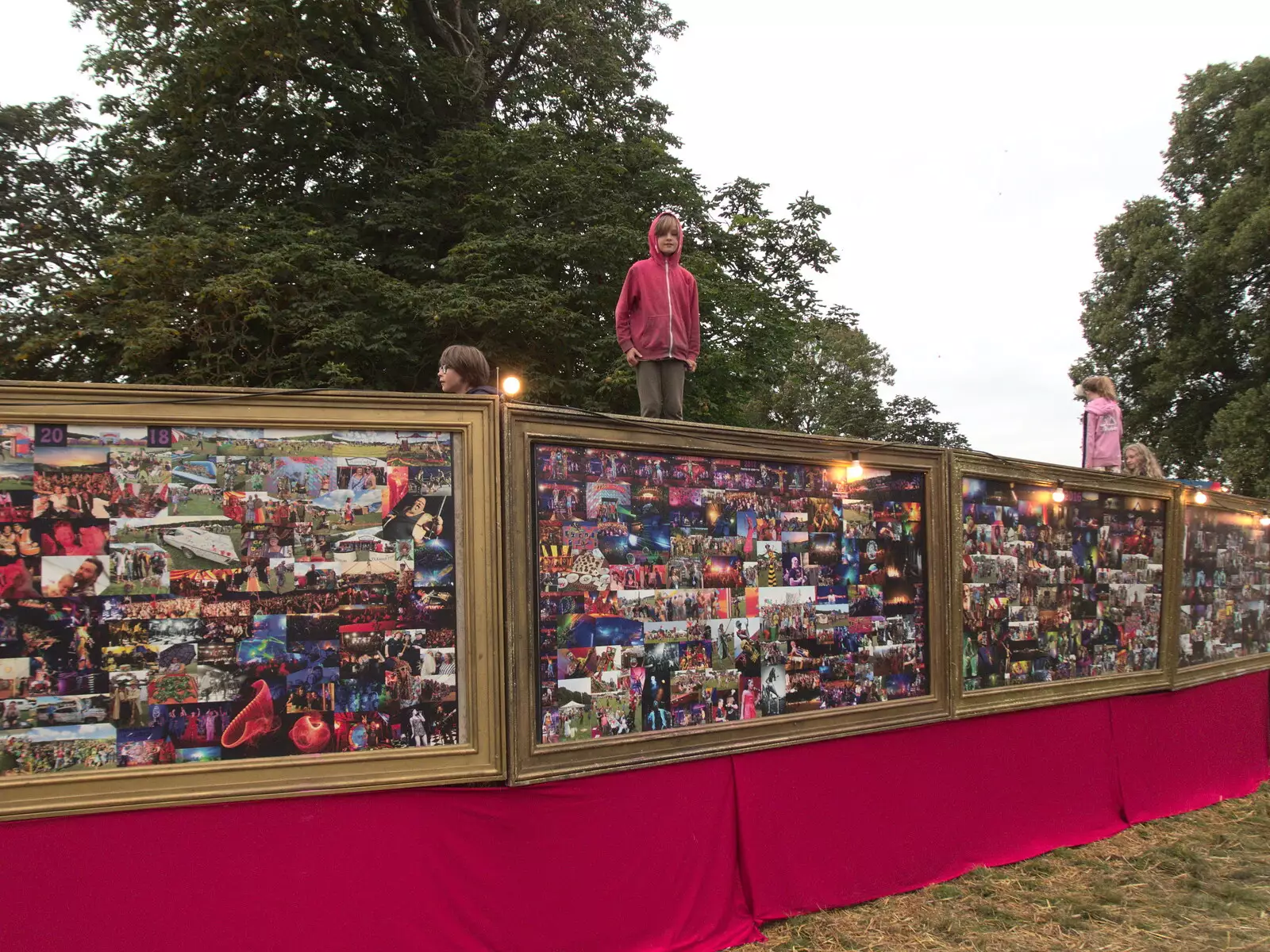 Harry's found the way in to the picture wall, from Maui Waui Festival, Hill Farm, Gressenhall, Norfolk - 28th August 2021