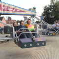 Harry, Fred and Isobel on the spinner, A Few Hours at the Fair, Fair Green, Diss, Norfolk - 5th September 2021