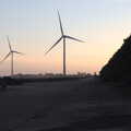 2021 Wind turbines in the dusk