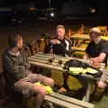 Phil, Gaz and Paul outside the Beaky, The Last Weavers Ever, Market Hill, Diss, Norfolk - 10th September 2021