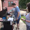 2021 Clive sorts out barbequed bacon for breakfast