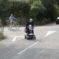 Grandad on his mobility scooter, A Summer Party and an Airfield Walk with Clive, Brome, Suffolk - 11th September 2021