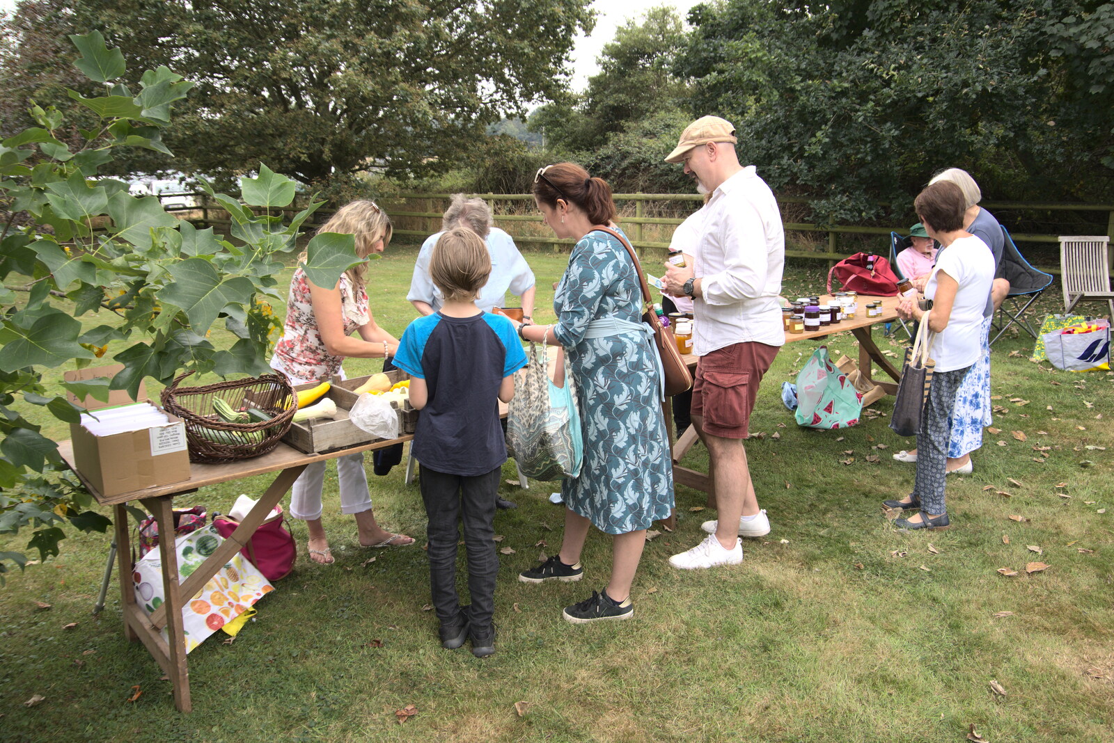 Isobel buys some things from The Brome and Oakley Fête, Oakley Hall, Suffolk - 19th September 2021