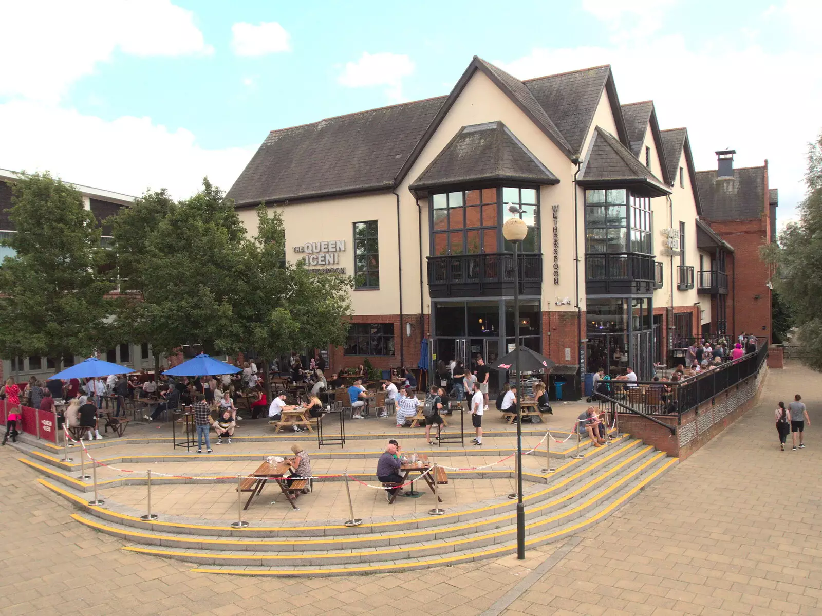 Wetherspoons - the cockroach of pubs - is busy, from BSCC at Ampersand and Birthday Lego at Jarrold's, Norwich, Norfolk - 25th September 2021