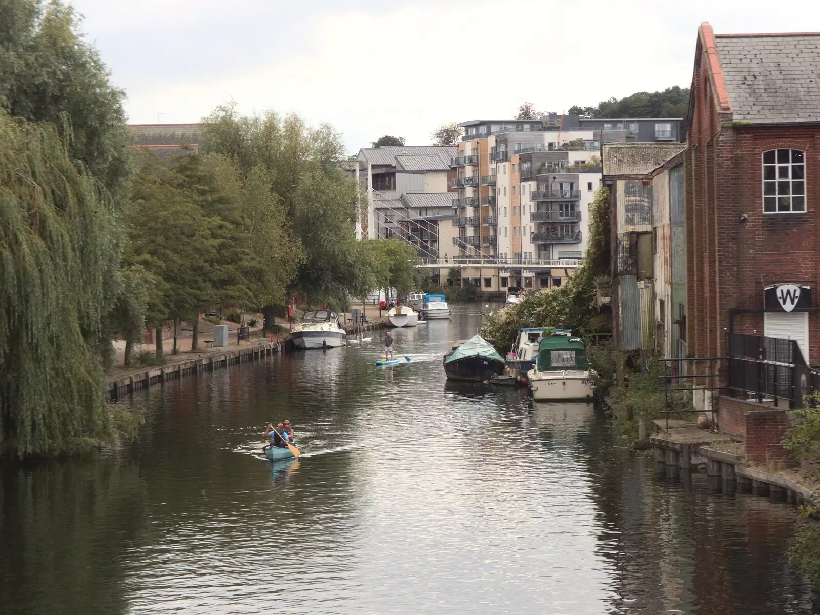 Paddling on the River Wensum, from BSCC at Ampersand and Birthday Lego at Jarrold's, Norwich, Norfolk - 25th September 2021