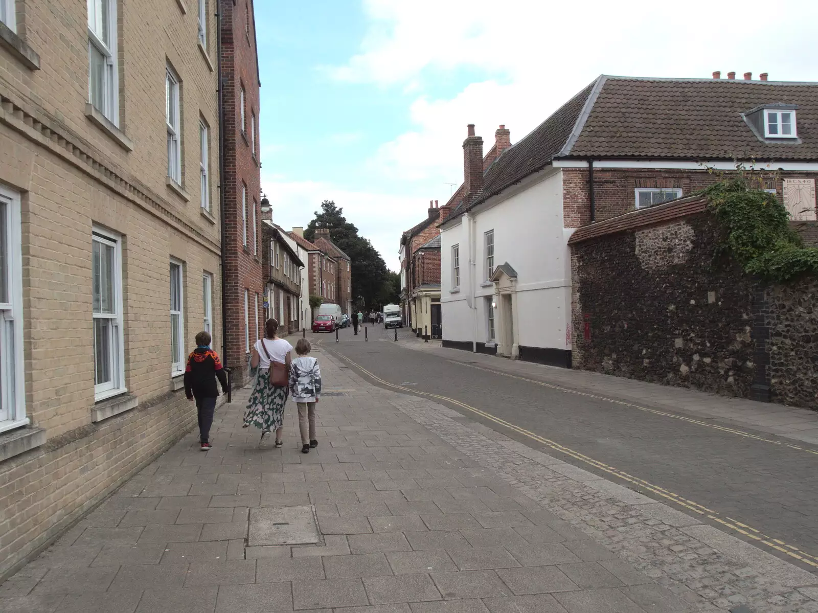 The gang on King's Street, from BSCC at Ampersand and Birthday Lego at Jarrold's, Norwich, Norfolk - 25th September 2021