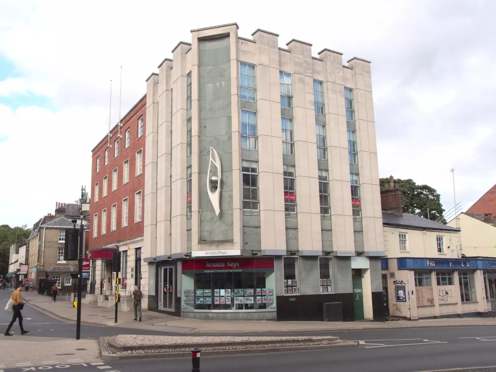 Arnolds Keys: a cool 1950s office building, from BSCC at Ampersand and Birthday Lego at Jarrold's, Norwich, Norfolk - 25th September 2021