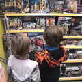 The boys scope out Lego in Jarrold's, BSCC at Ampersand and Birthday Lego at Jarrold's, Norwich, Norfolk - 25th September 2021