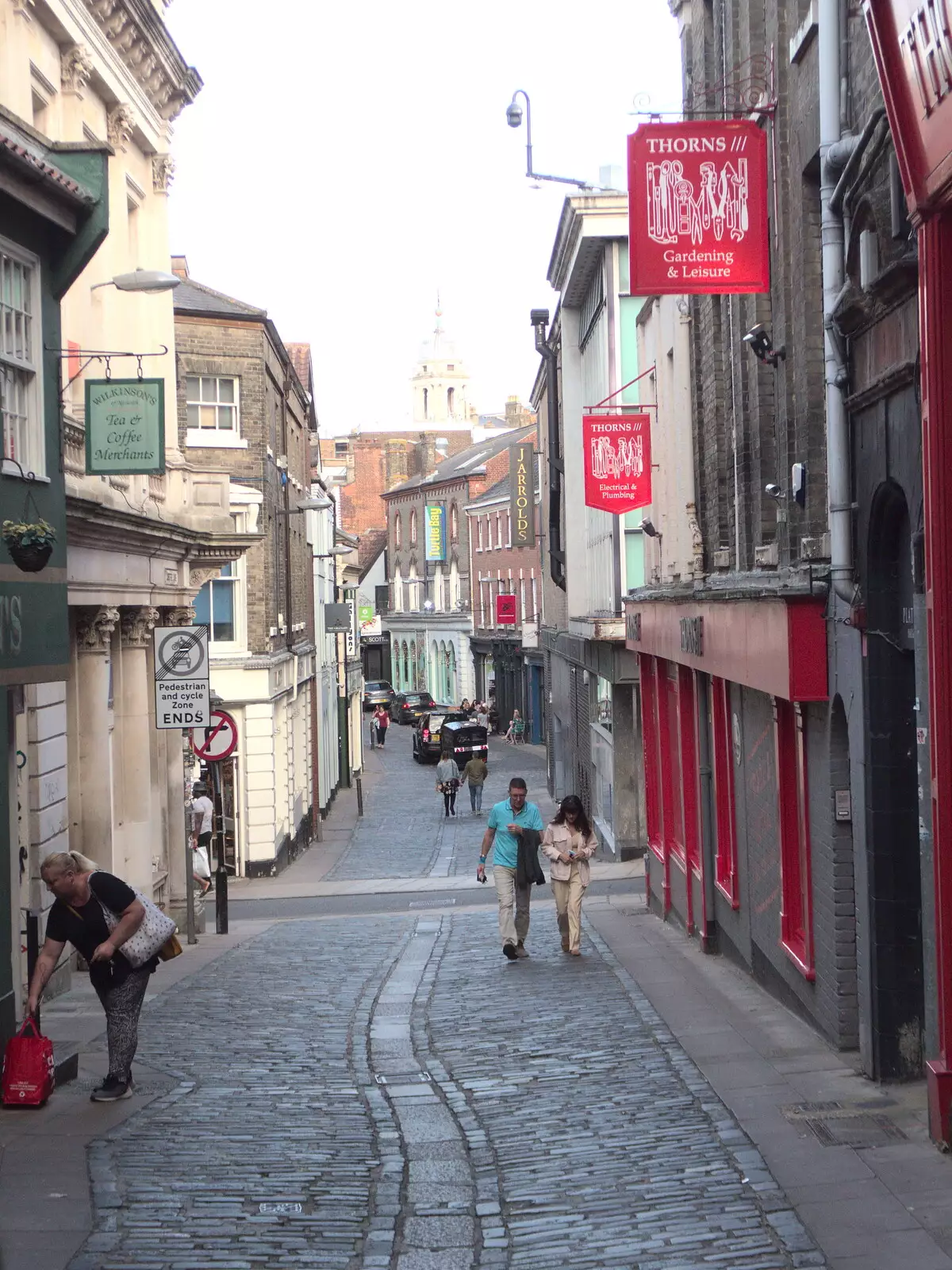 Bedford Street from Lobster Lane, from BSCC at Ampersand and Birthday Lego at Jarrold's, Norwich, Norfolk - 25th September 2021