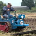 Vintage Tractor Ploughing, Thrandeston, Suffolk - 26th September 2021, The Ransome's micro tractor is driven up a ramp