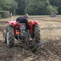 Another tractors gets its plough on, Vintage Tractor Ploughing, Thrandeston, Suffolk - 26th September 2021