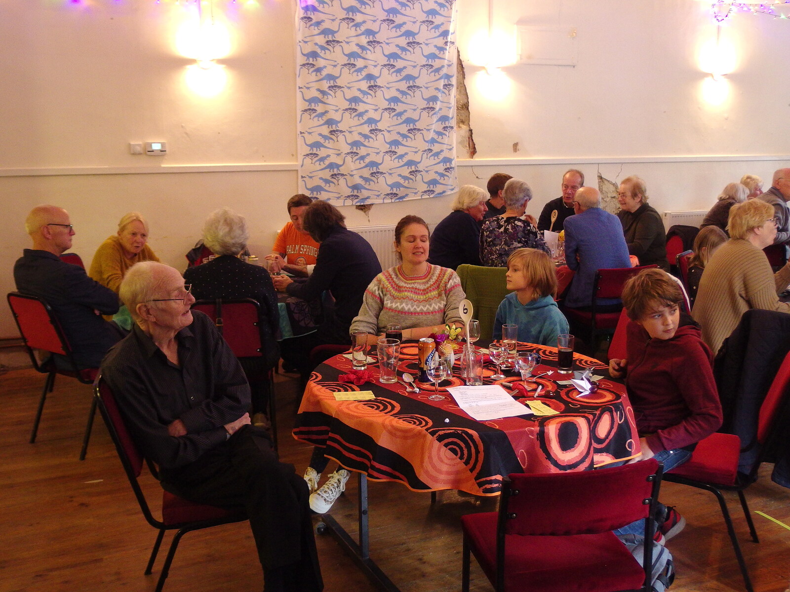 Our Sunday Lunch table from Sunday Lunch at the Village Hall, Brome, Suffolk - 10th October 2021