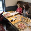 Epic pizzas arrive, A Trip to Weybread Sailing Club, Harleston, Norfolk - 17th October 2021