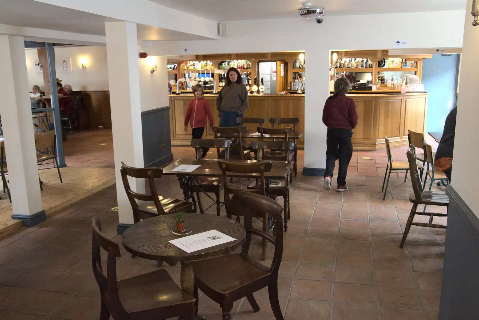 We drop off the empties at the bar, from A Trip to Weybread Sailing Club, Harleston, Norfolk - 17th October 2021