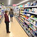 Fred looks at stuff in the Co-op, A Trip to Weybread Sailing Club, Harleston, Norfolk - 17th October 2021