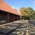 A study in yellow paint, A Trip to Weybread Sailing Club, Harleston, Norfolk - 17th October 2021