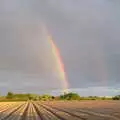 There's a nice double rainbow over the back field, Cameraphone Randomness and The Crystal Maze, London - 21st October 2021