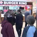 Fred looks around as Harry queues up, Five Days in Lanzarote, Canary Islands, Spain - 24th October 2021