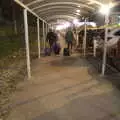 A long covered walkway to the airport, Five Days in Lanzarote, Canary Islands, Spain - 24th October 2021