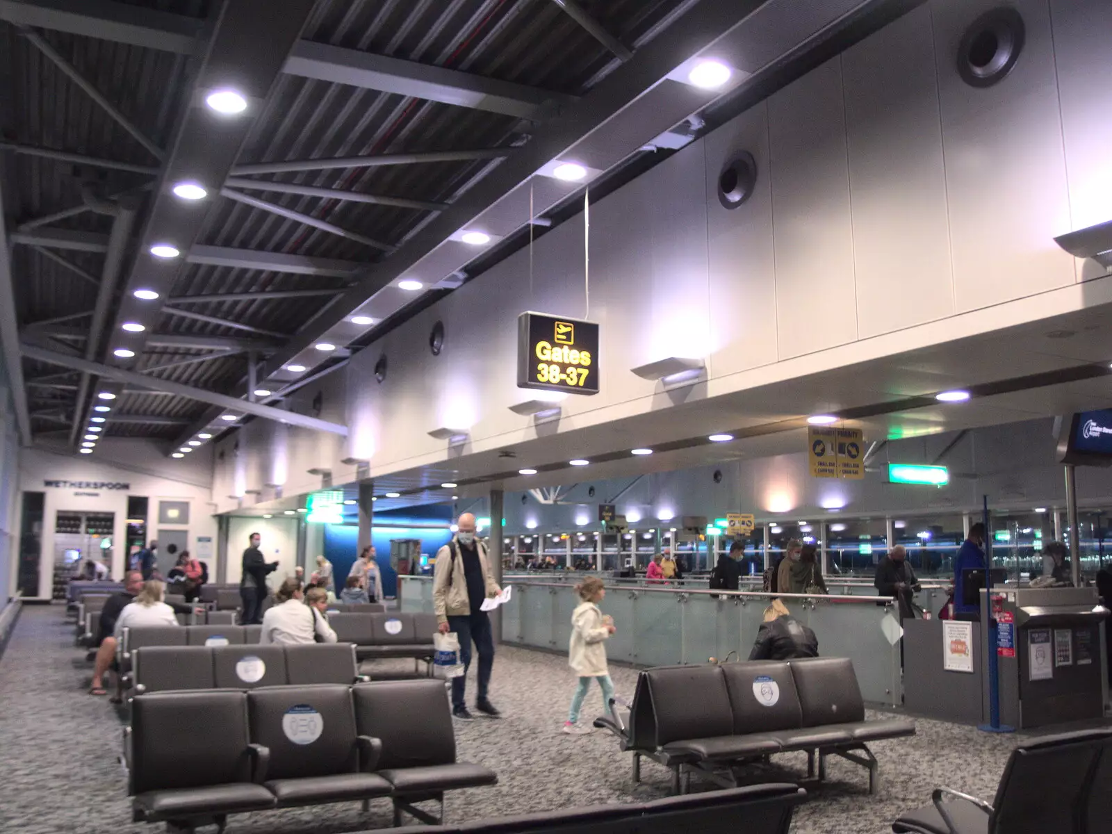 Hanging around at Gate 39, from Five Days in Lanzarote, Canary Islands, Spain - 24th October 2021