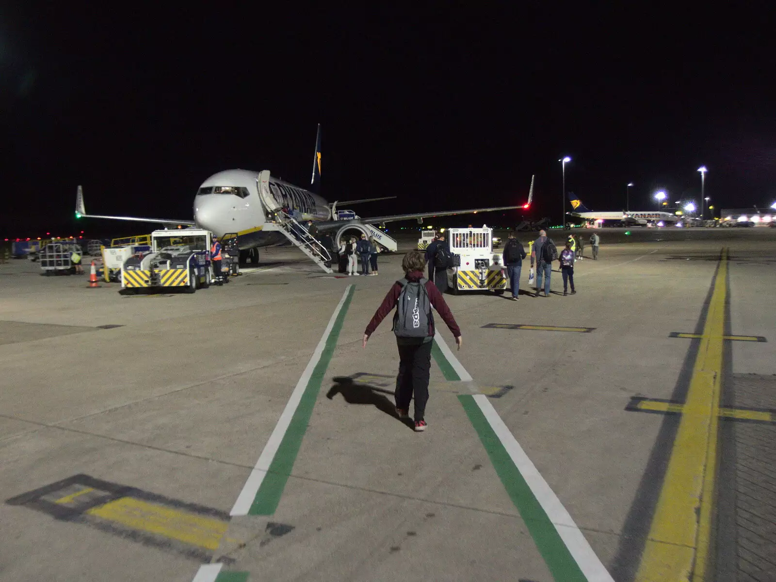 Fred becomes a plane, from Five Days in Lanzarote, Canary Islands, Spain - 24th October 2021