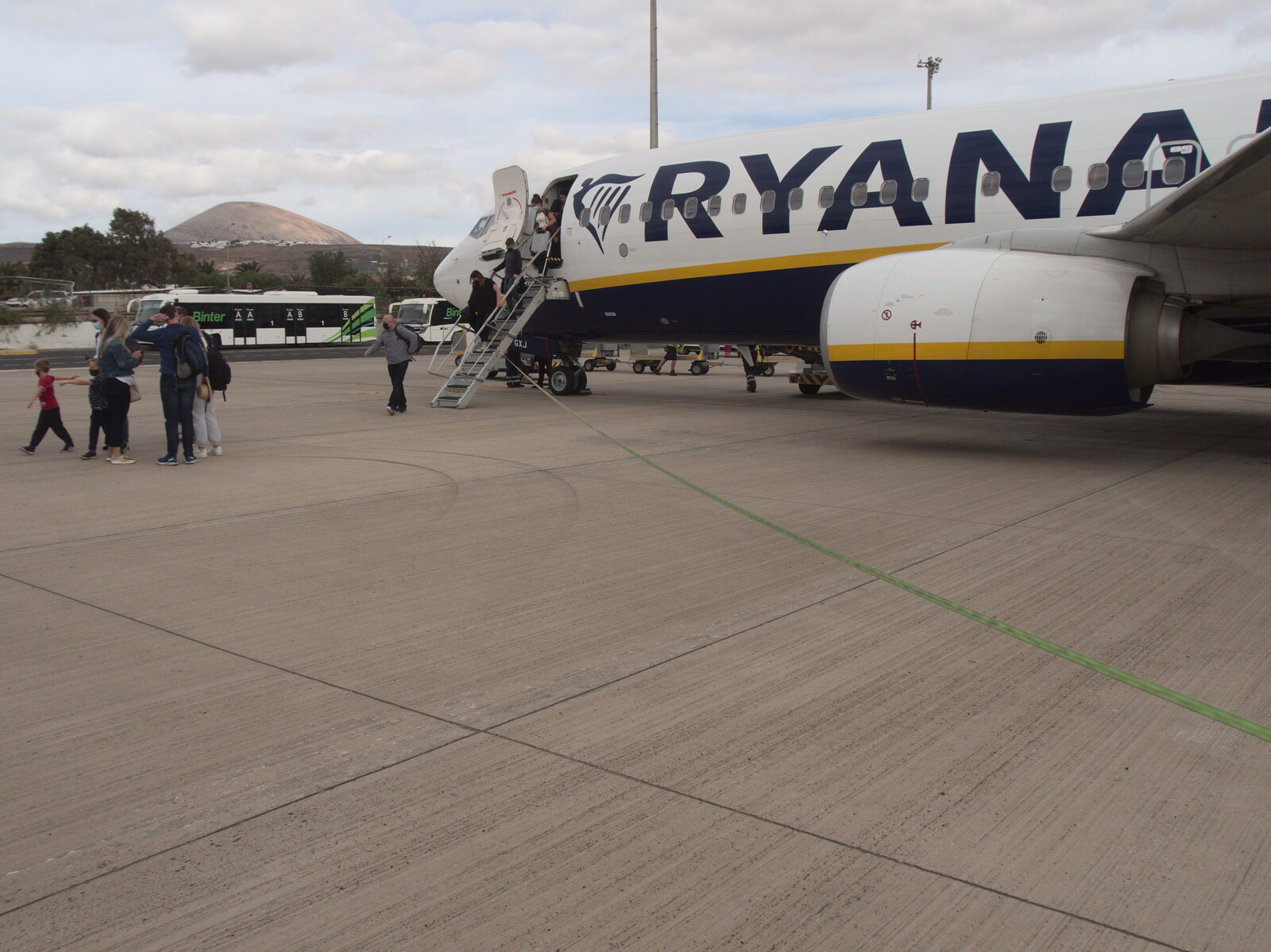 We're finally on the ground at Lanzarote from Five Days in Lanzarote, Canary Islands, Spain - 24th October 2021