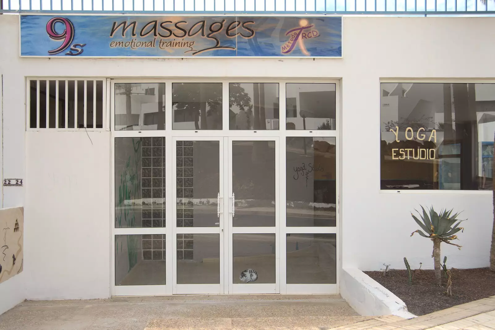 An 'emotional training' massage parlour, from Five Days in Lanzarote, Canary Islands, Spain - 24th October 2021