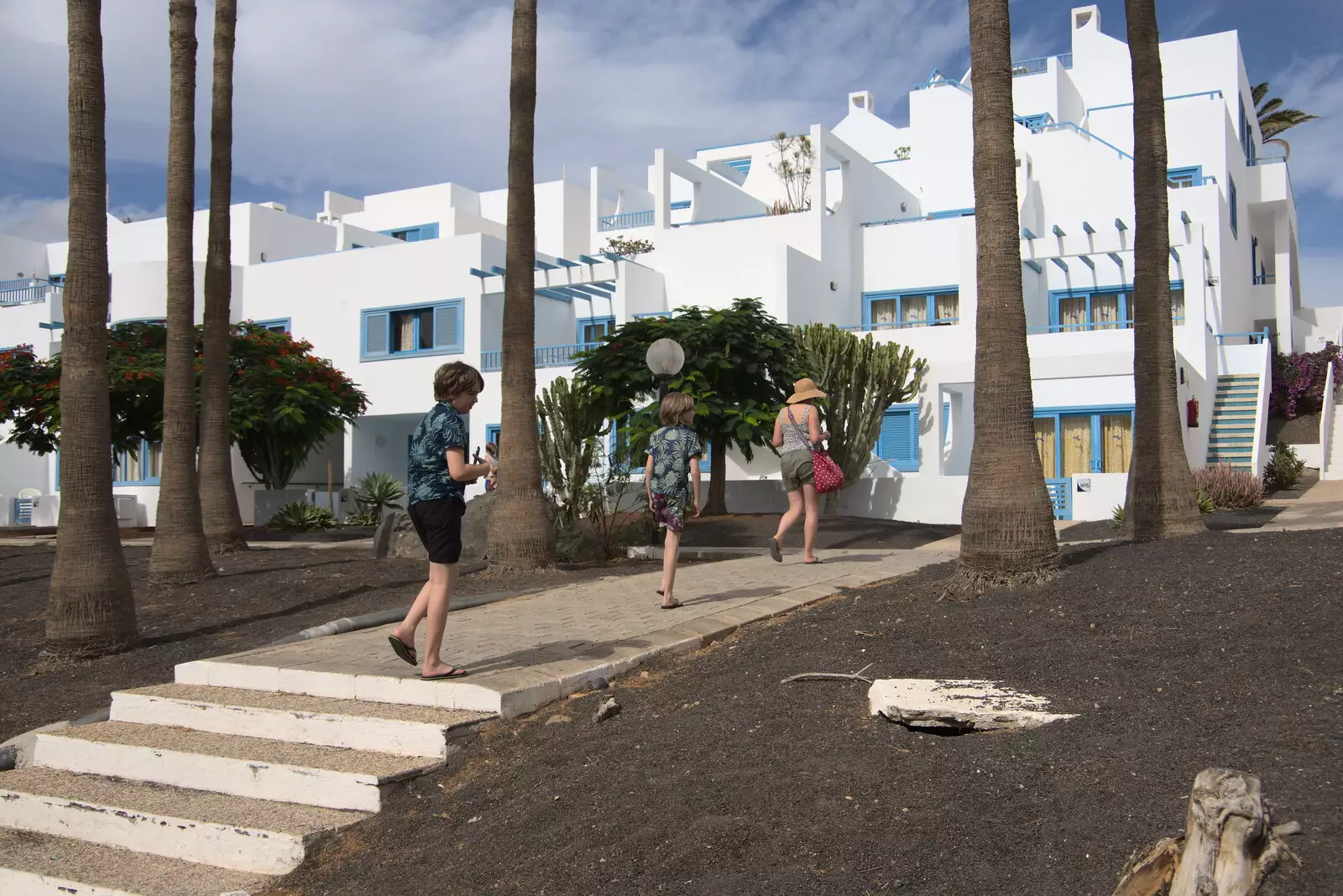 Walking back to the apartment block, from Five Days in Lanzarote, Canary Islands, Spain - 24th October 2021