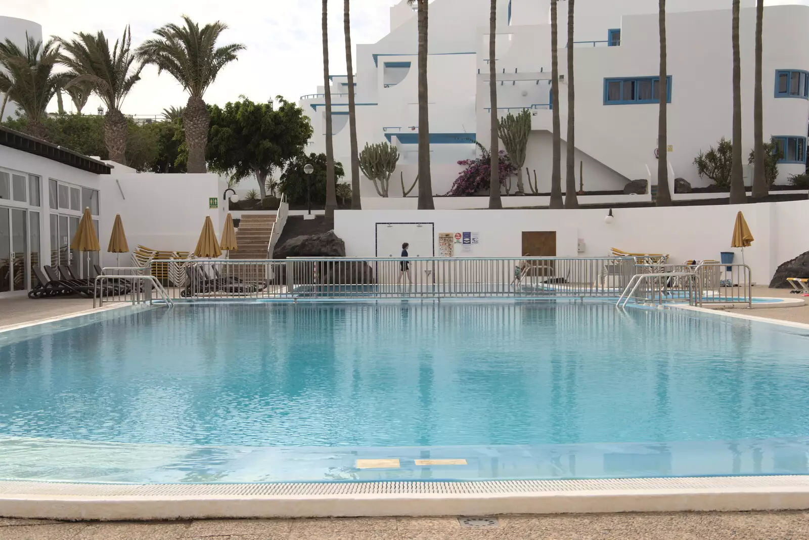 Fred roams around by the pool, from Five Days in Lanzarote, Canary Islands, Spain - 24th October 2021