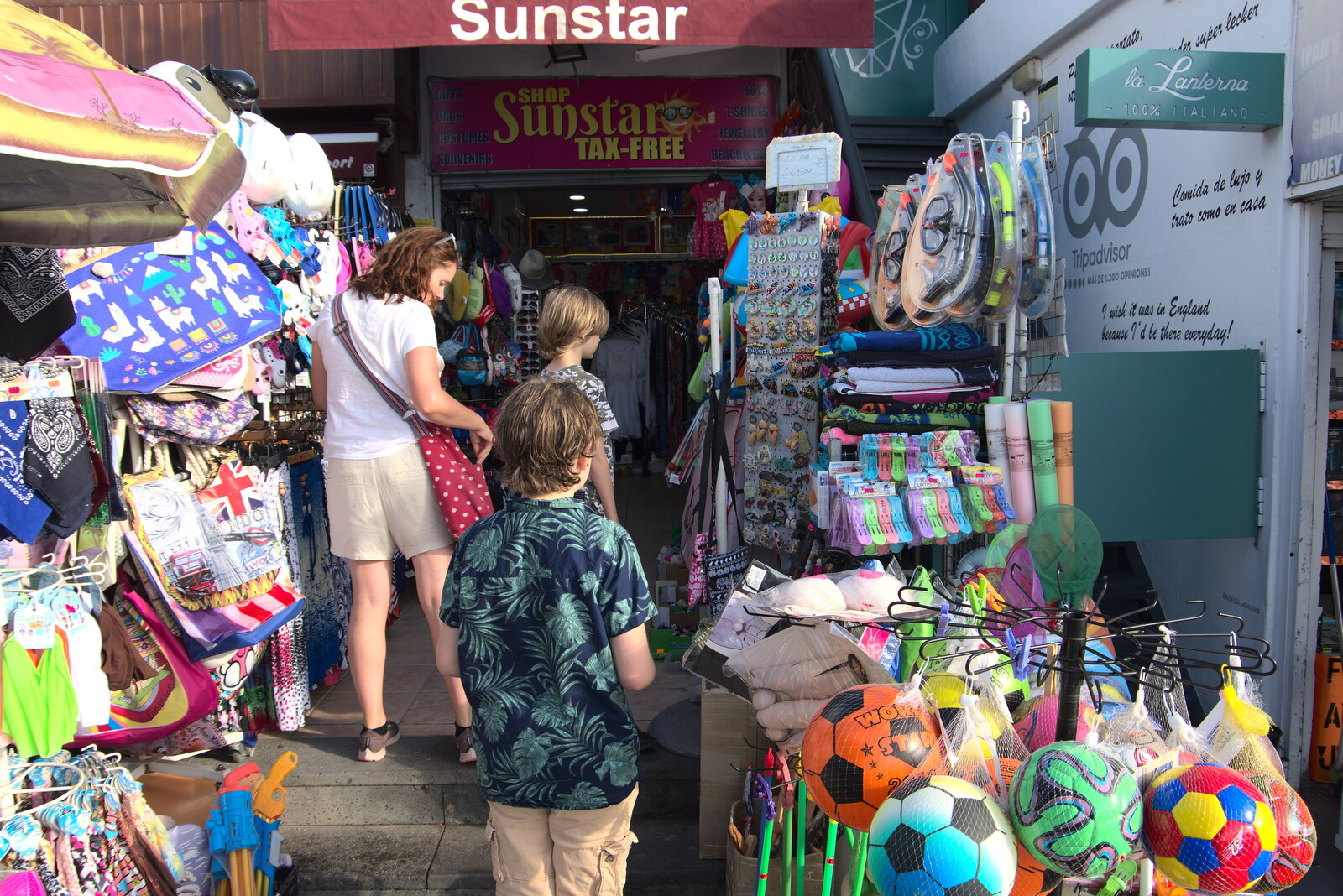 We visit a tourist tat shop from Five Days in Lanzarote, Canary Islands, Spain - 24th October 2021