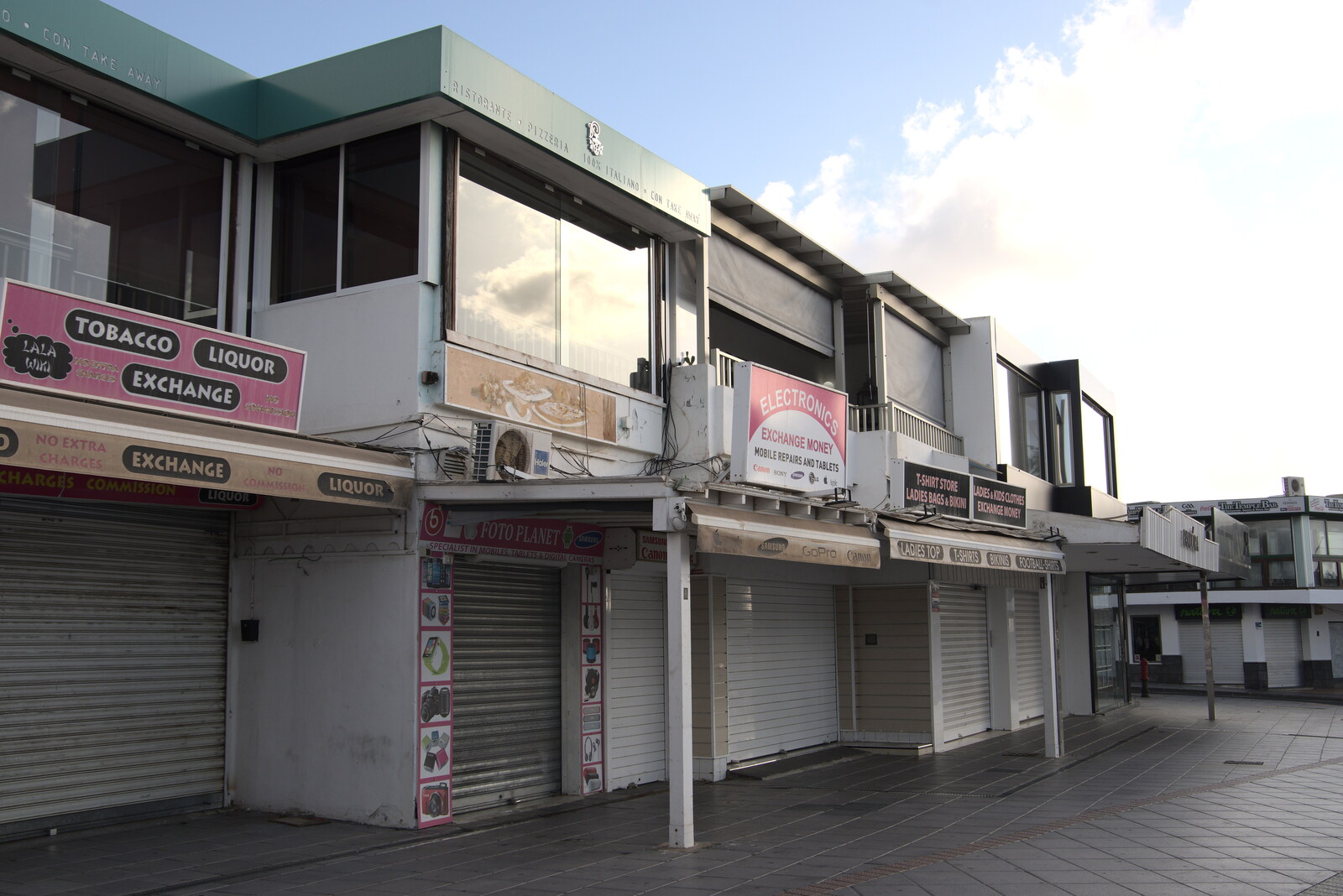 Derelict shop units from Five Days in Lanzarote, Canary Islands, Spain - 24th October 2021