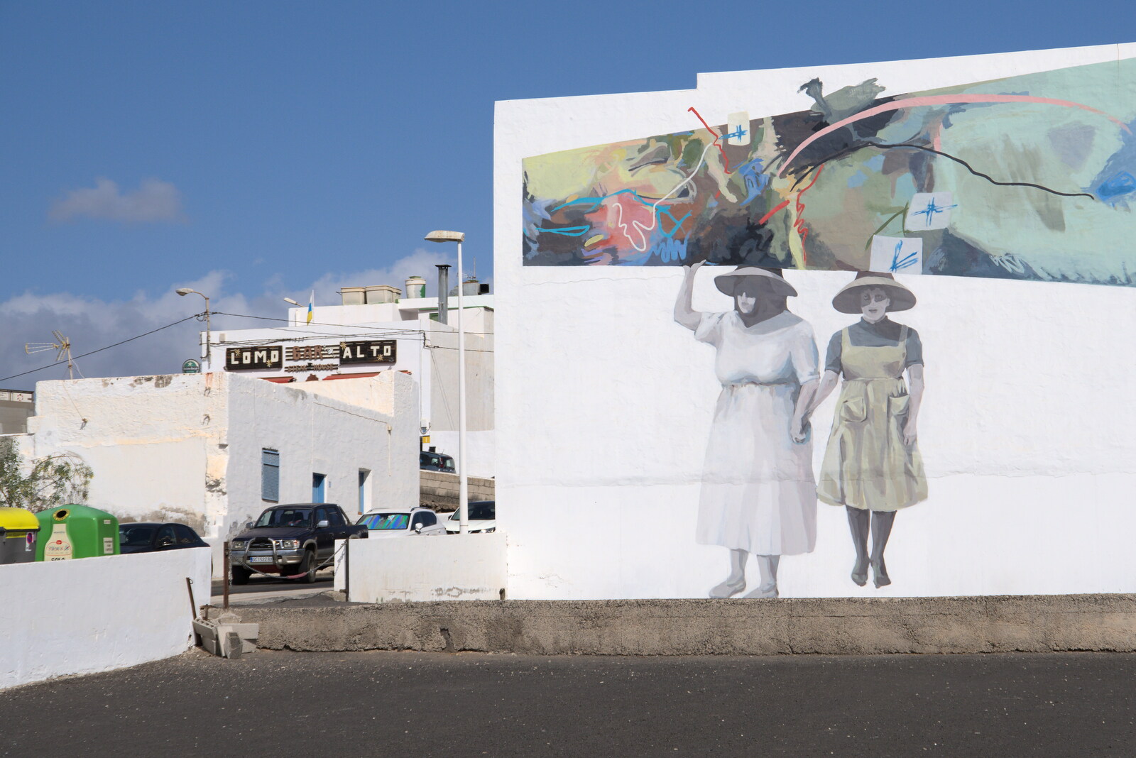 Wall art near Lomo Alto from Five Days in Lanzarote, Canary Islands, Spain - 24th October 2021