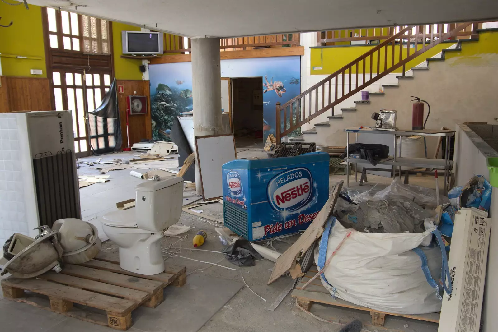 A mad jumble of building rubbish in a shop, from Five Days in Lanzarote, Canary Islands, Spain - 24th October 2021