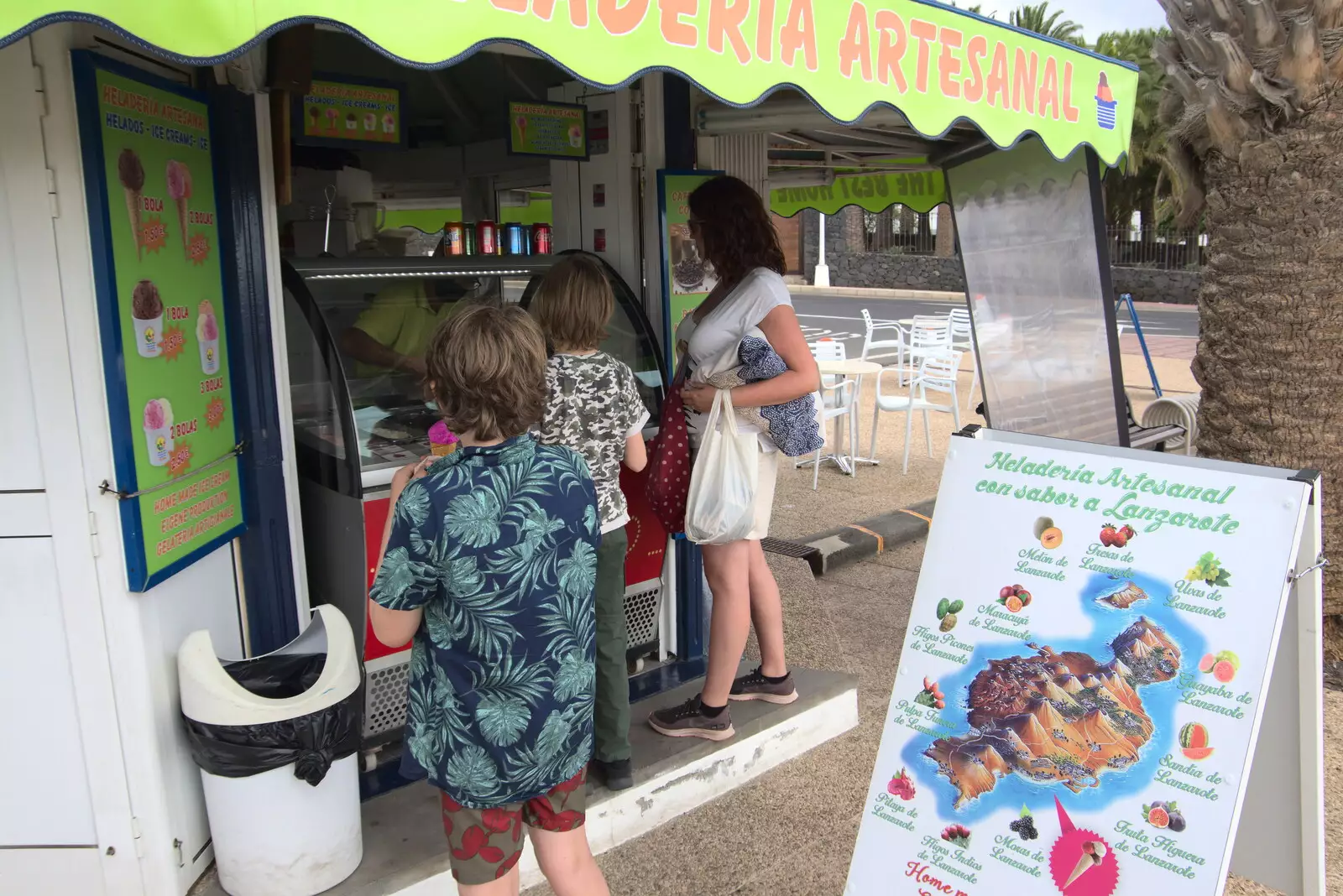 We visit the artesanal ice-cream shop, from Five Days in Lanzarote, Canary Islands, Spain - 24th October 2021