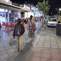 The Costa Mar Strip at night, Five Days in Lanzarote, Canary Islands, Spain - 24th October 2021