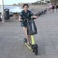 Fred scoots around near the beach, Five Days in Lanzarote, Canary Islands, Spain - 24th October 2021