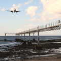 The pre-runway lights are actually in the sea, Five Days in Lanzarote, Canary Islands, Spain - 24th October 2021