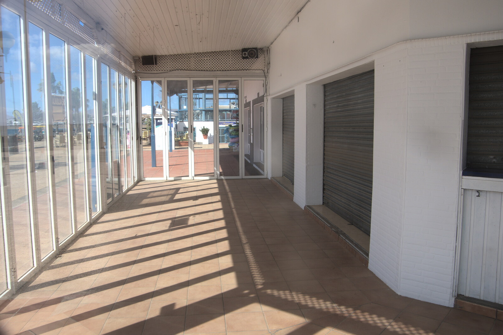 An empty shop unit/greenhouse from Five Days in Lanzarote, Canary Islands, Spain - 24th October 2021