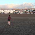 Fred heads off up the beach, The Volcanoes of Lanzarote, Canary Islands, Spain - 27th October 2021