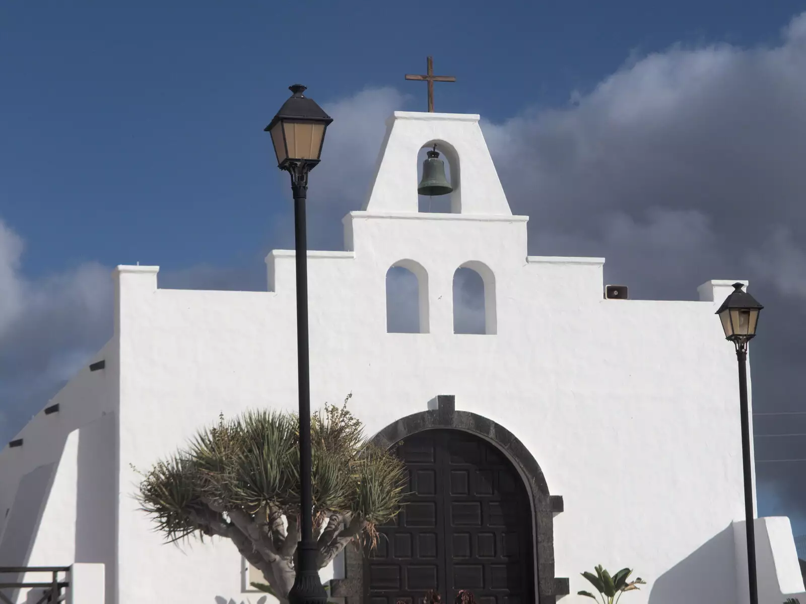 A church and its bell, from The Volcanoes of Lanzarote, Canary Islands, Spain - 27th October 2021