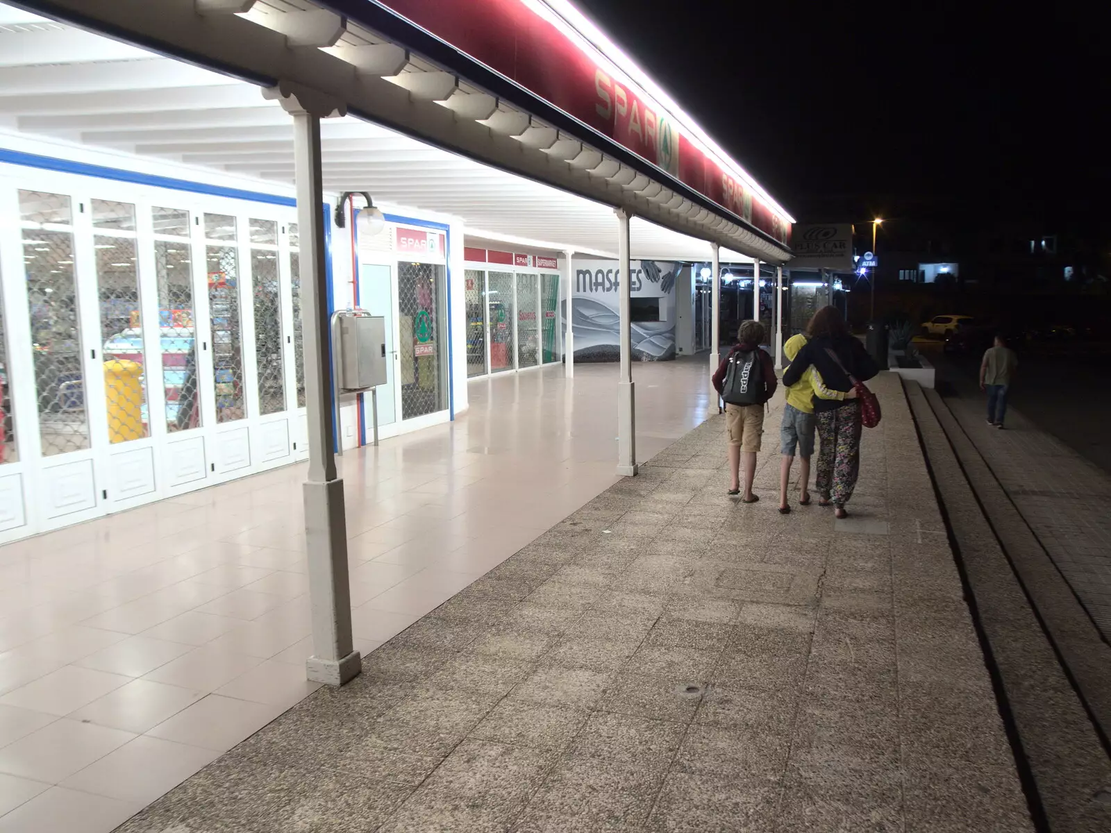 We walk back past the Spar, from The Volcanoes of Lanzarote, Canary Islands, Spain - 27th October 2021