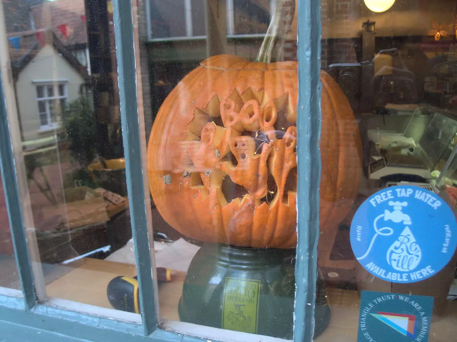 Back home, it's pumpkin-carving season, from The Volcanoes of Lanzarote, Canary Islands, Spain - 27th October 2021