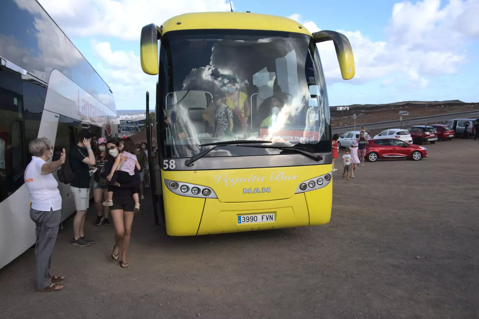 Our insectoid tour bus, from The Volcanoes of Lanzarote, Canary Islands, Spain - 27th October 2021