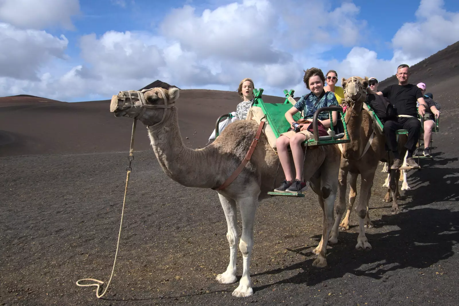 A family photo, from The Volcanoes of Lanzarote, Canary Islands, Spain - 27th October 2021