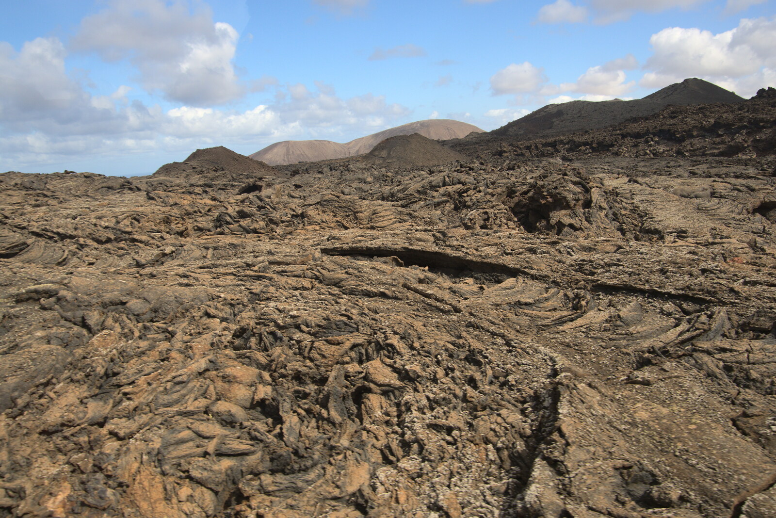 The madness of lava flows from The Volcanoes of Lanzarote, Canary Islands, Spain - 27th October 2021