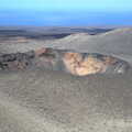 A volcanic crater with its top blown off, The Volcanoes of Lanzarote, Canary Islands, Spain - 27th October 2021